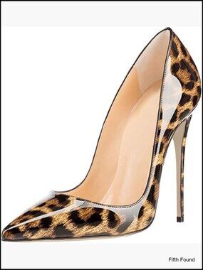 Sexy Pointed Toe Stilettos 4.72 Inch Heels Patent Leather Pumps Party